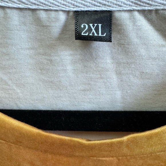 Black Cat Holding Goldfish Bowl Short Sleeve Knit T Shirt. Size 2X. - Picture 2 of 4